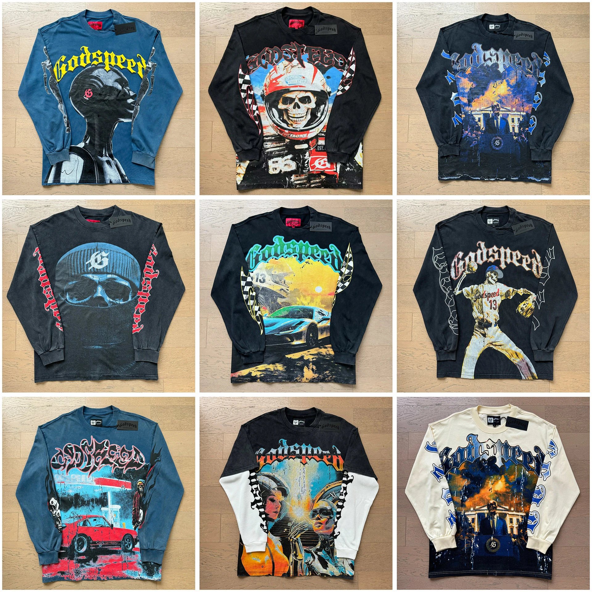 Godspeed Long Sleeve Graphic T-Shirts [22 styles]