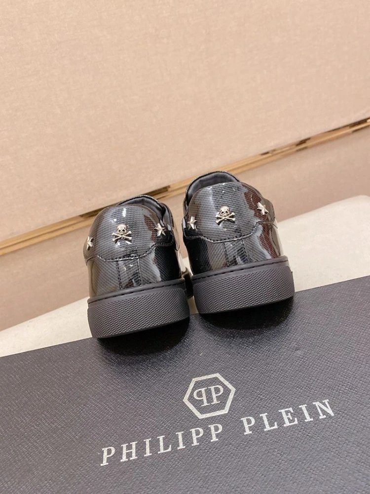 Philipp Plein Sneakers Low-top lace-up glossy with PP hexagon emblem image 6