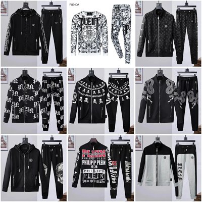 Philipp Plein Graphic Print Hoodie & Jogger Set [30 styles]