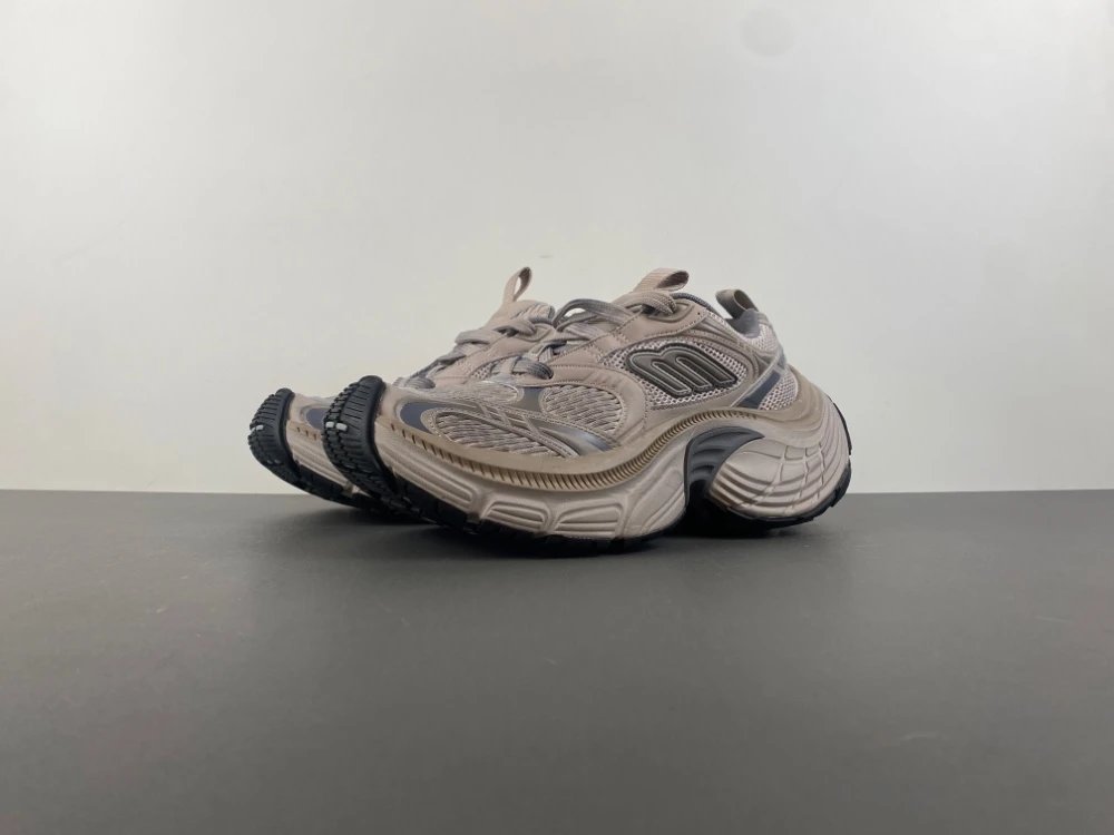 Balenciaga Sneakers Chunky Lace-Up — Khaki charcoal gray