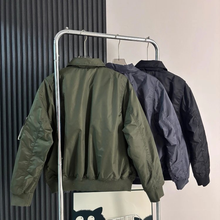 Unbranded Jackets 5190 collared bomber jacket with flap pockets image 2