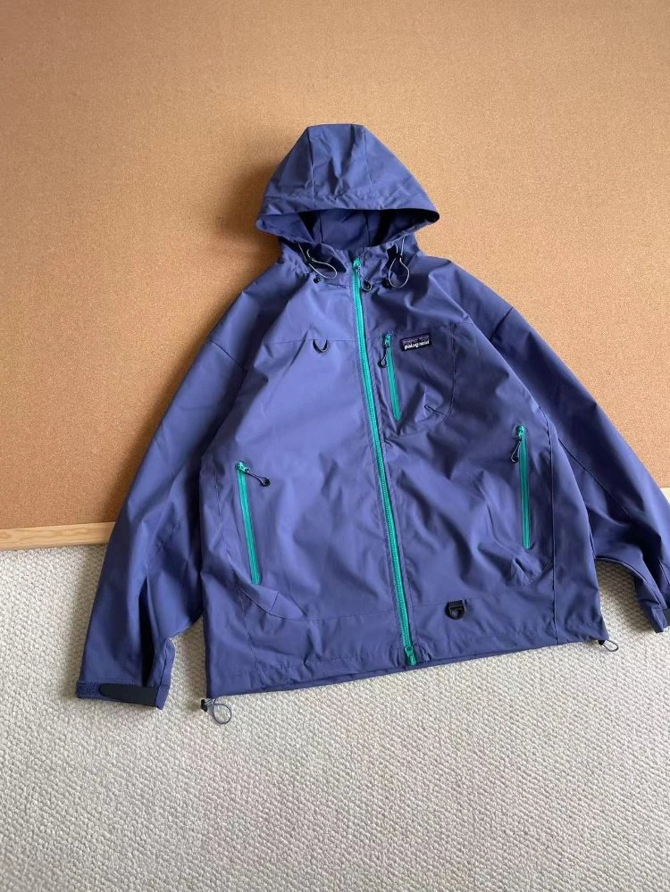 Patagonia Jackets Hooded contrast-zip shell jacket — SKU-01-Secret Realm Purple