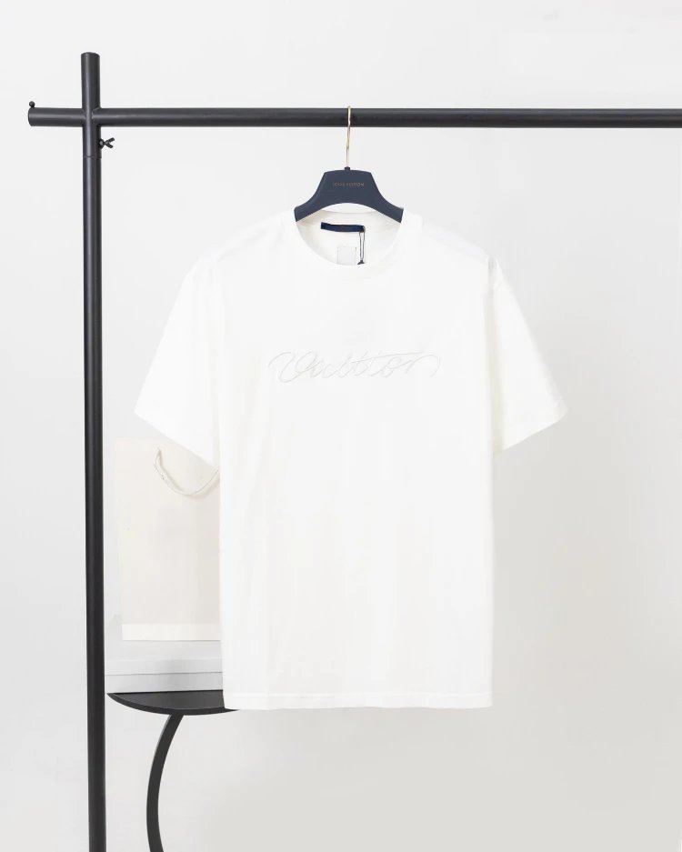 SKU-09-Lv Jia (3D Letter Embroidered T-Shirt)