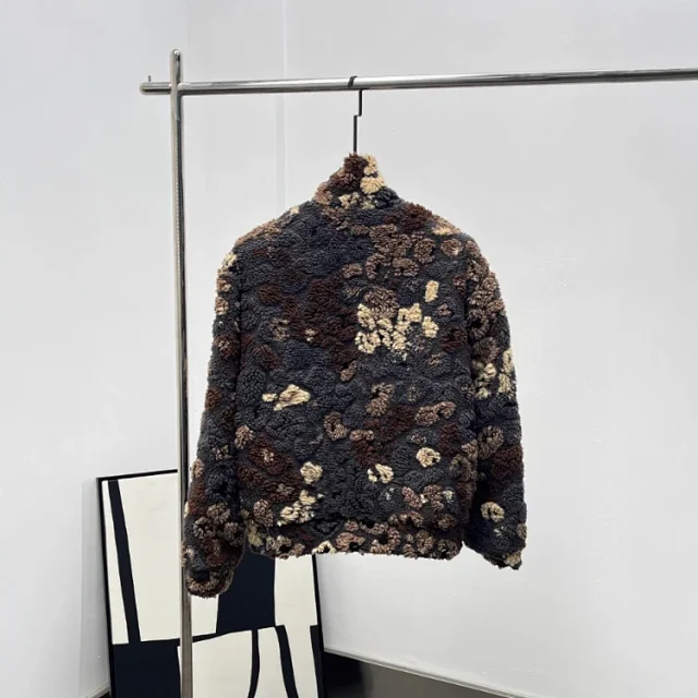 Unbranded Jackets Camouflage Sherpa Fleece Zip-Up Jacket product detail image 2