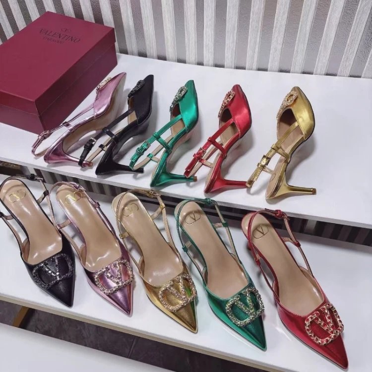 Valentino VLTN Logo High Heel Sandals