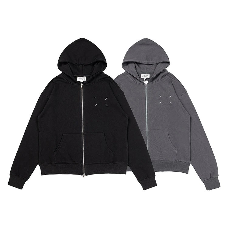 Maison Margiela Front Four Stitches Zip-Up Hoodie