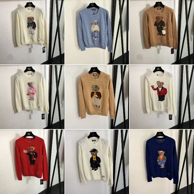 Polo Ralph Lauren Bear Embroidered Knit Sweater [34 styles]