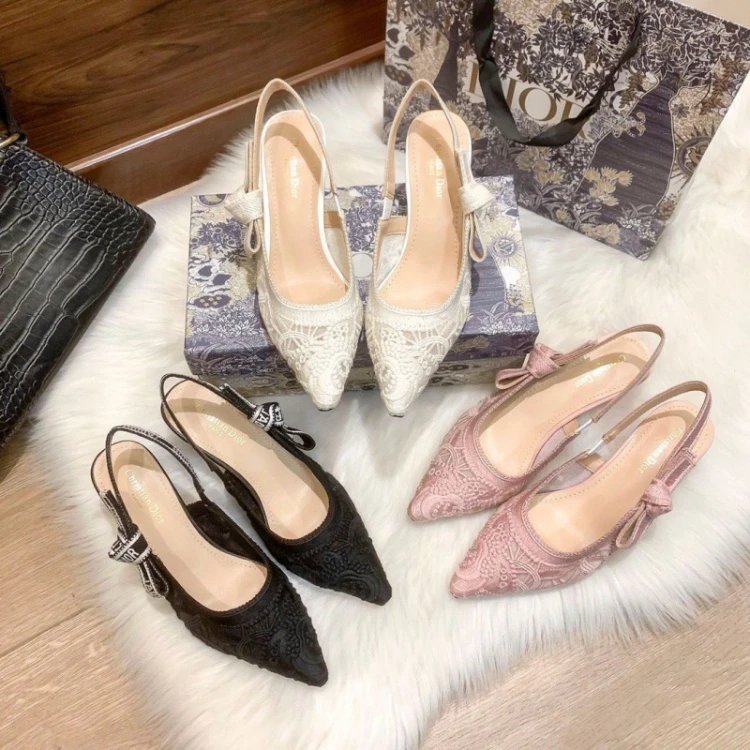 Dior J'adior Lace Slingback Pumps - 004744
