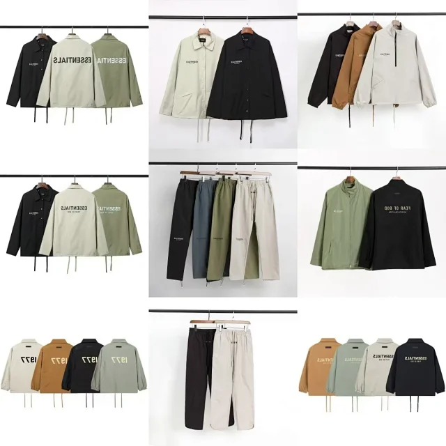 Fear of God Jackets ESSENTIALS 1977 Logo Coach Jacket product detail image 1