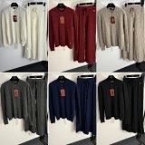 Cable Knit Sweater & Wide-Leg Pant Set [8 styles]
