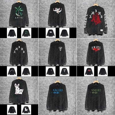 AMIRI Graphic Long-Sleeve Oversized Sweatshirts [37 styles]