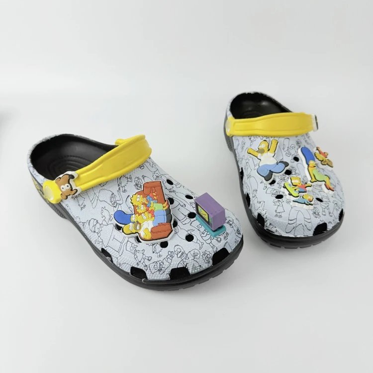 Crocs Classic Purple Green Simpsons Collaboration Clog