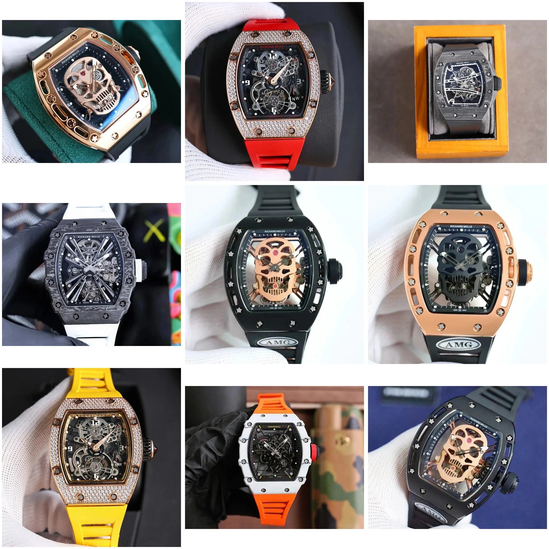 Richard Mille RM 052 Skull Skeleton Watch