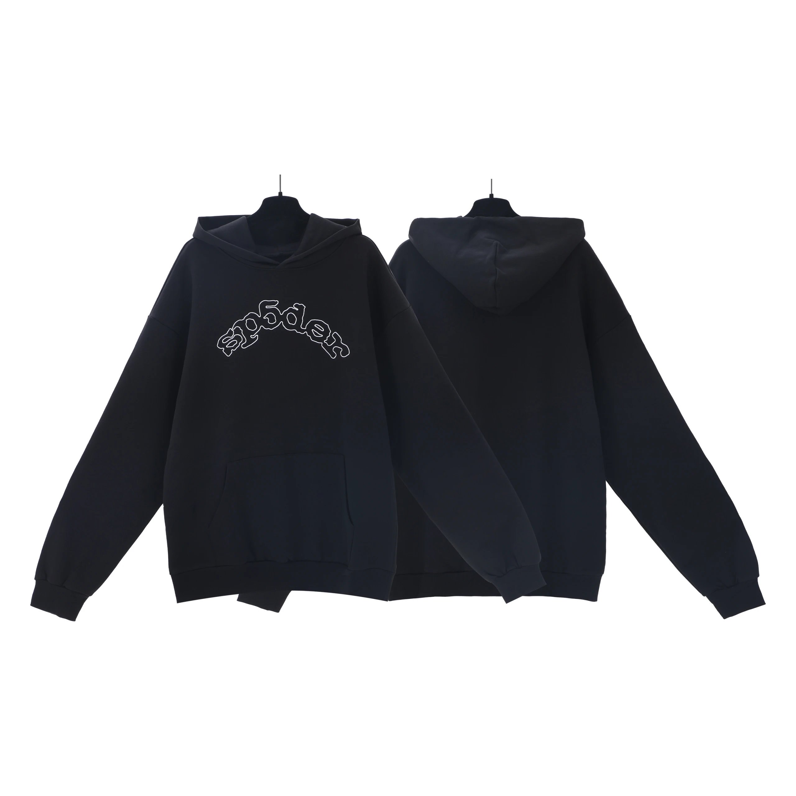 Sp5der Logo Letter Pattern Hoodie