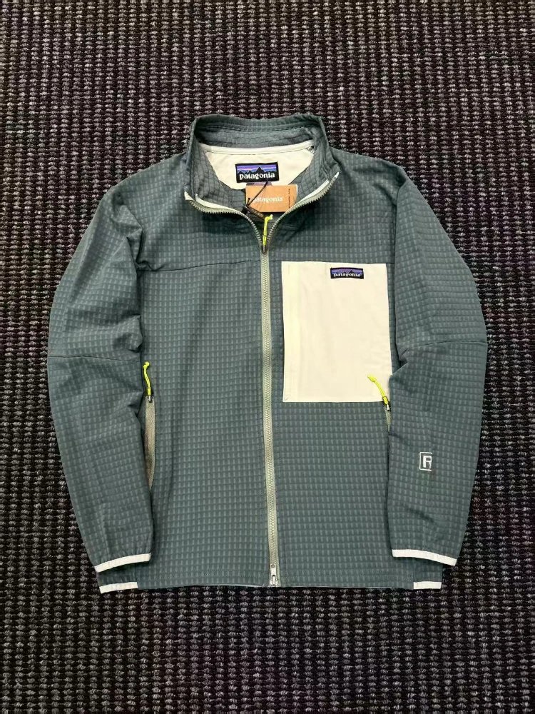 Patagonia Jackets R2 TechFace Full-Zip Jacket — SKU-01-Green