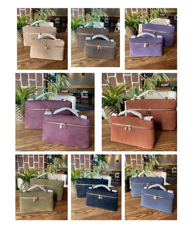 Minimalist Suede Cosmetic Travel Case [16 styles]
