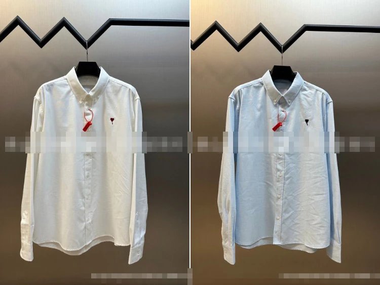 Prada Heart-Embroidered Button-Down Shirt - 004919