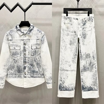 Celine Denim Shirt and Jeans Set [2 styles]