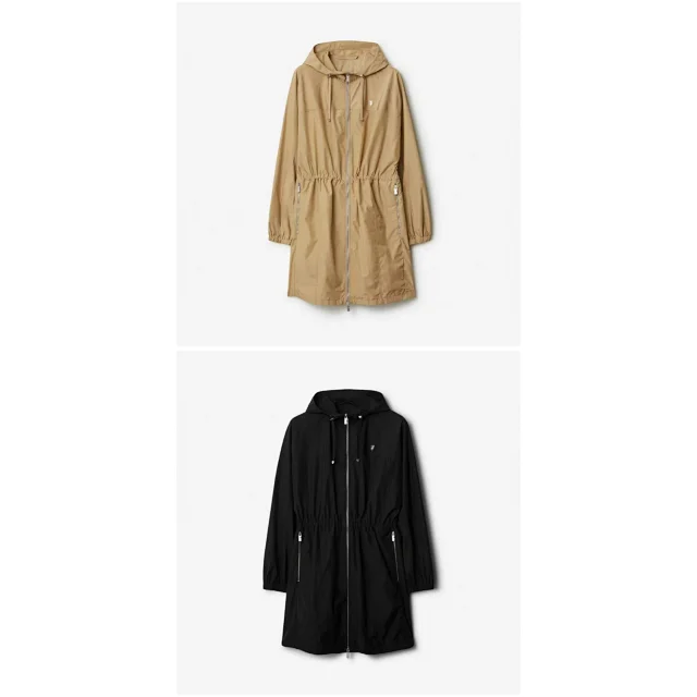 Unbranded Coats Hooded zip-front drawstring-waist coat product detail image 1