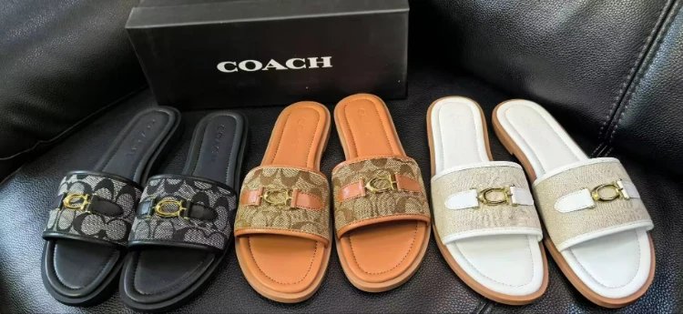 COACH Signature Slide Sandals - 004855