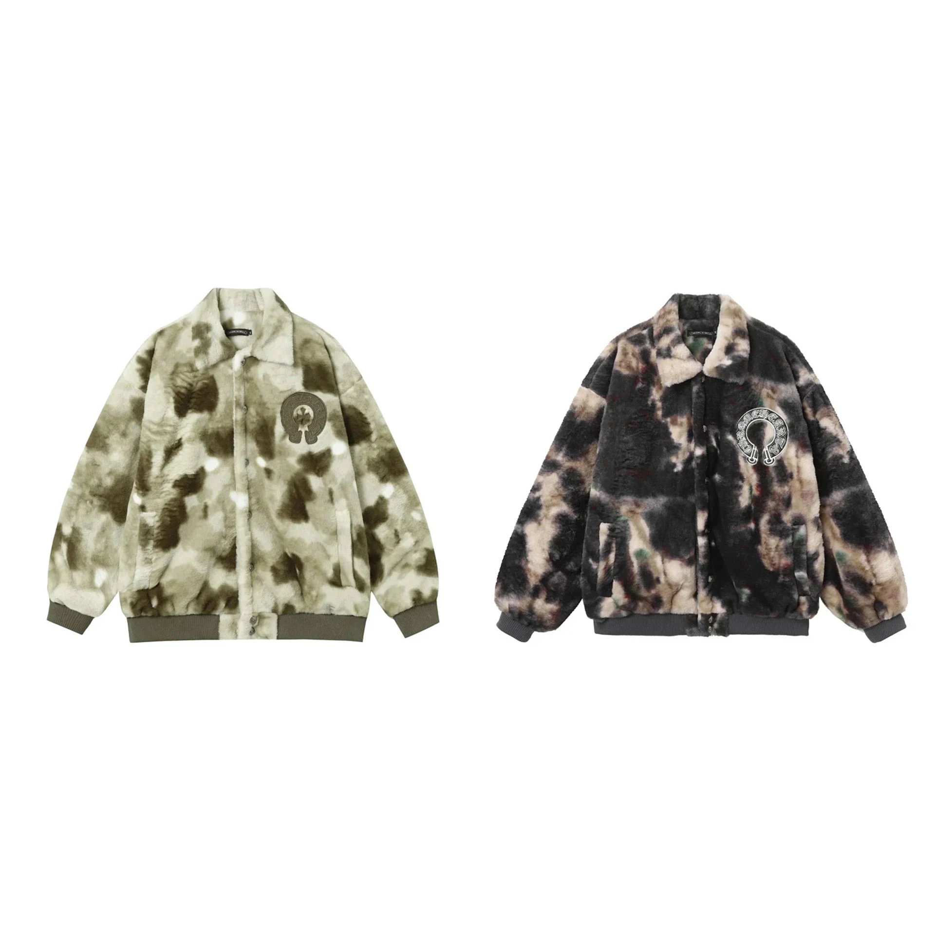 Chrome Hearts Tie-Dye Shearling Jacket