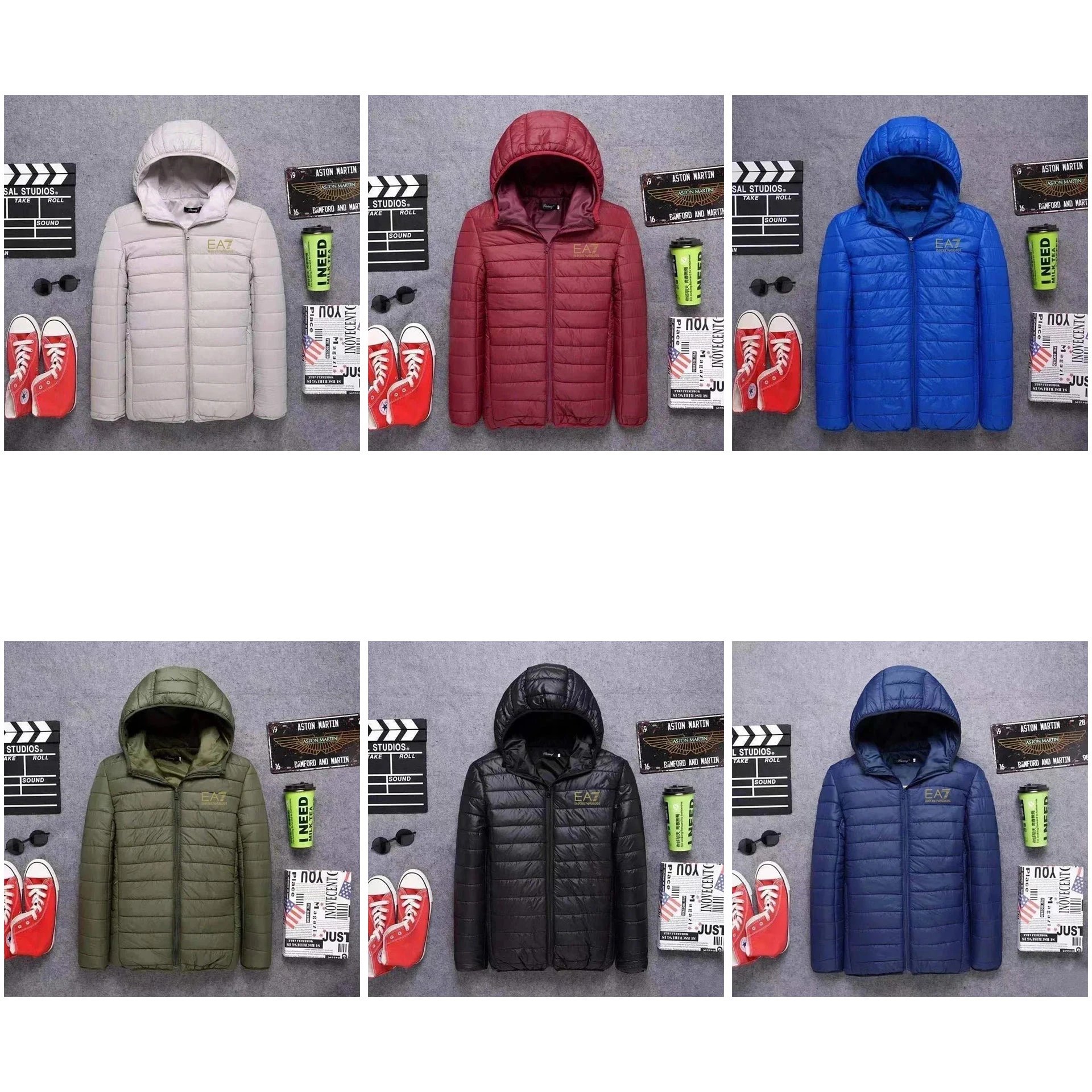 EA7 High-Quality Cotton Coat Jackets