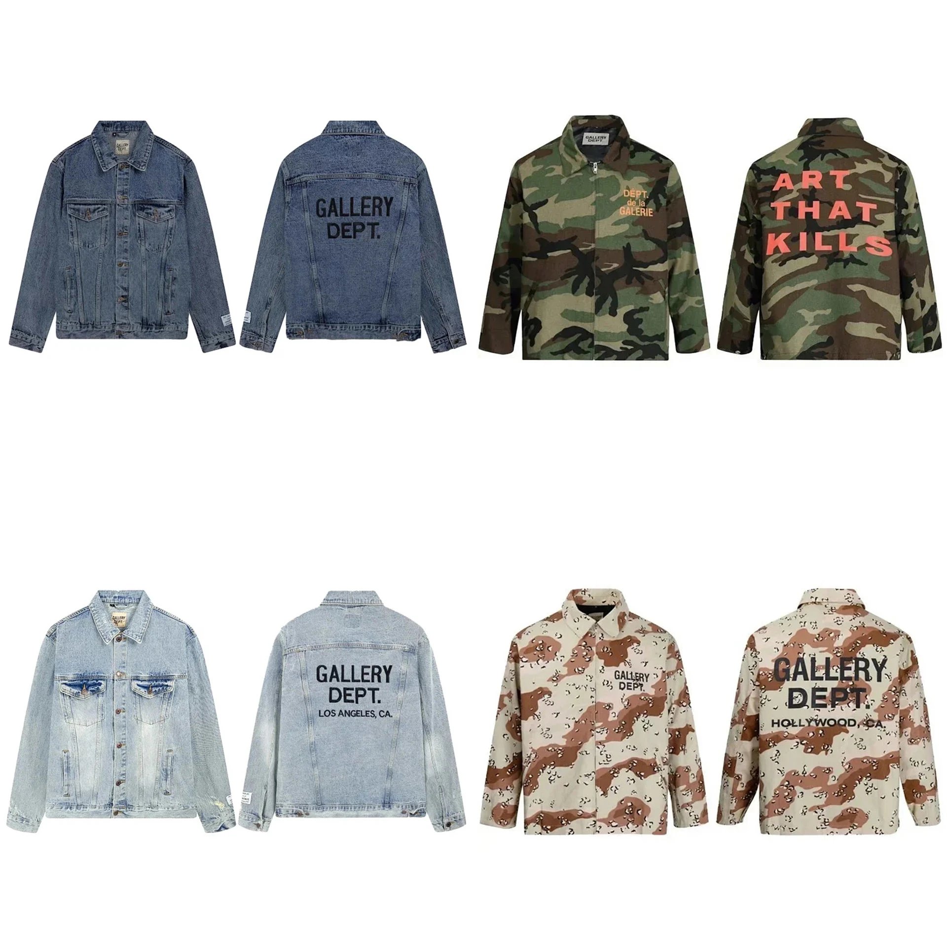 Gallery Dept Various Camouflage and Denim Jackets