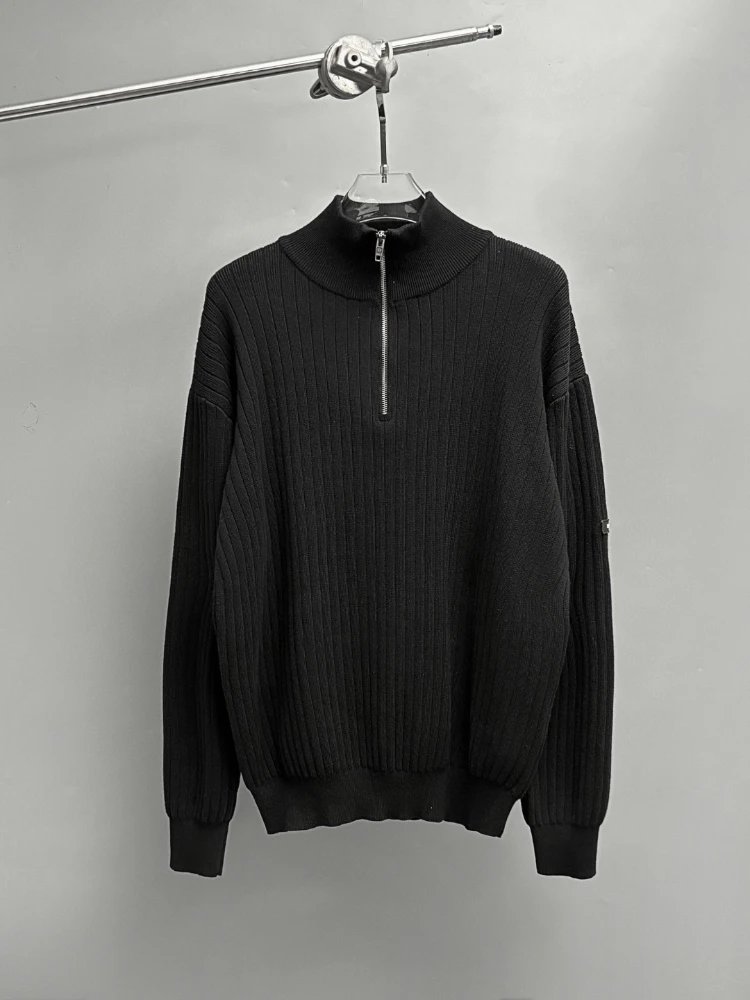Batoner Signature Ribbed Knit Half-Zip Sweaters - 008016