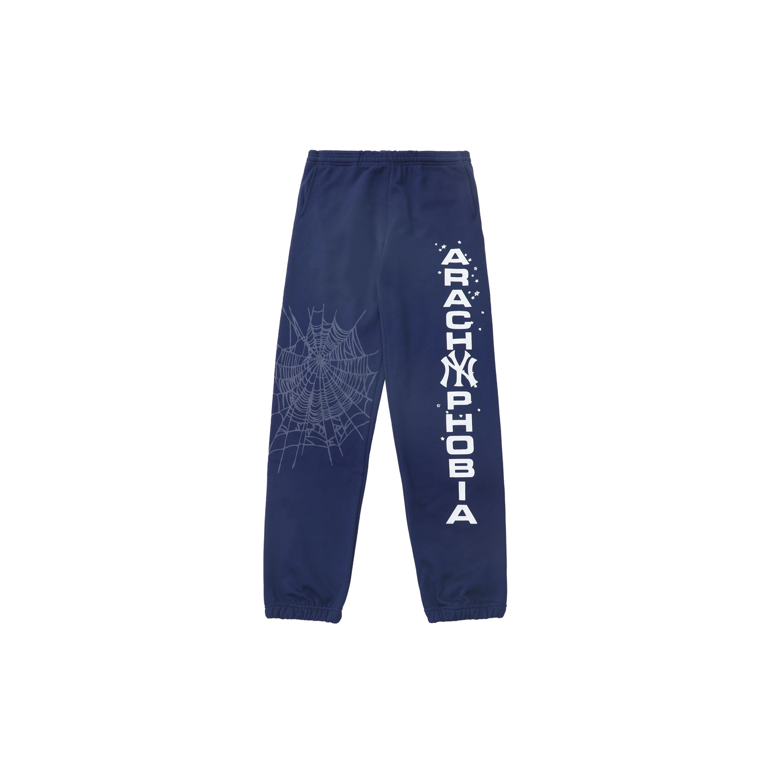 New York Yankees Trousers Arachnophobia spiderweb print joggers — 189-2 Dark Blue