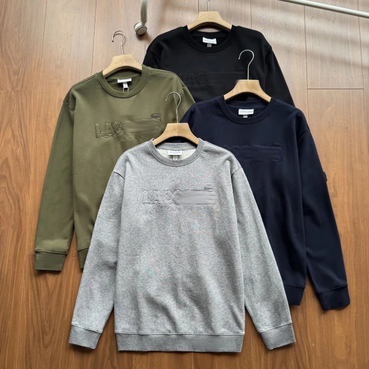 Lacoste Large Letter Embossed Logo Hoodie
