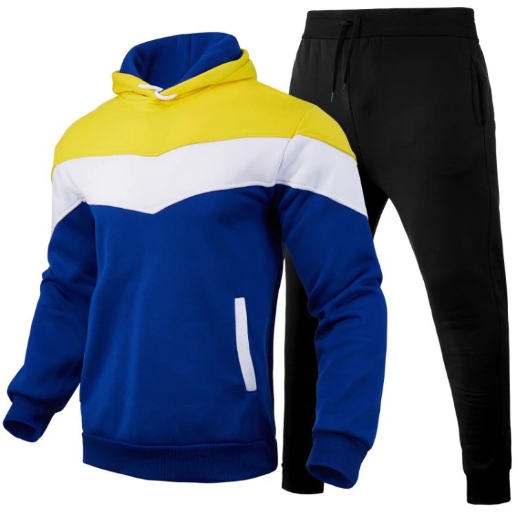 Nike Colorblock Hoodie and Sweatpants Set Red / Gray / Black Tracksuit - 6