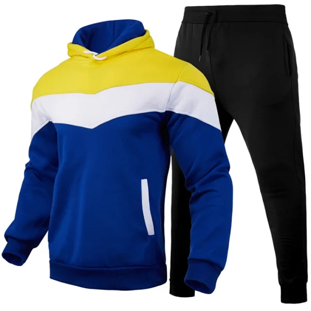 Unbranded Tracksuits Colour-Block Hooded Tracksuit product detail image 5