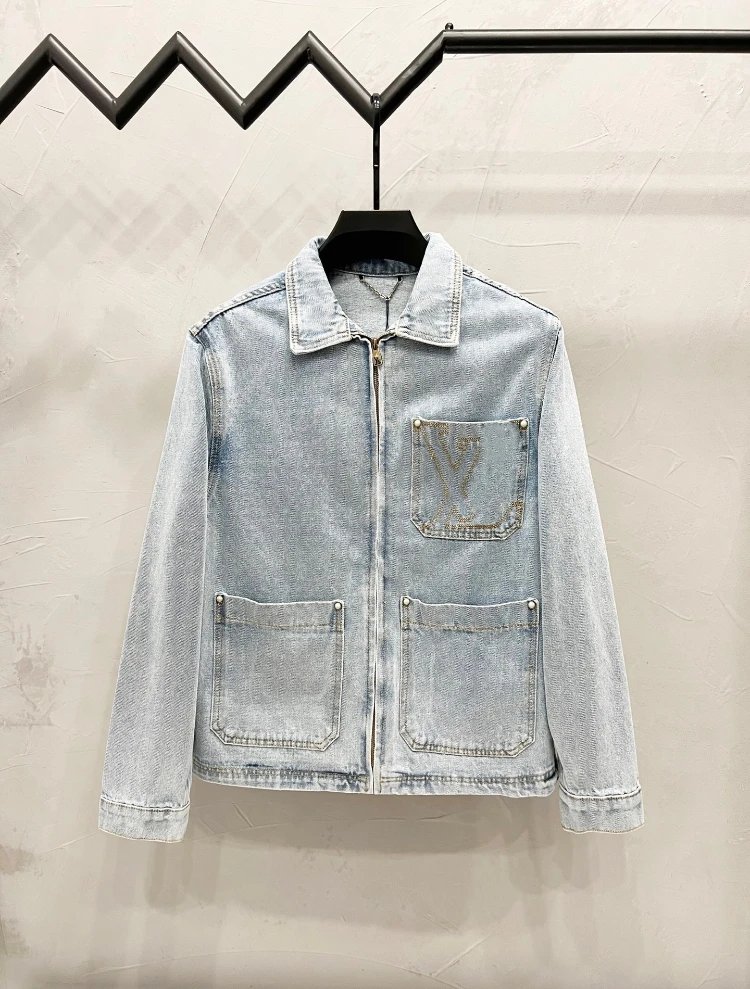 SKU-01-A1 Light Blue Jacket (Pocket Embroidery)