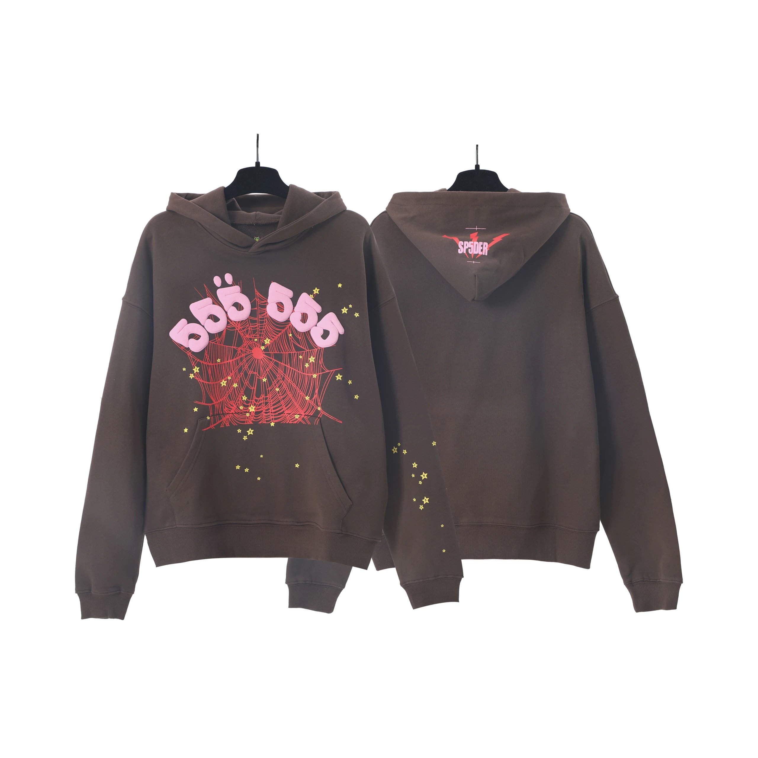 Sp5der 555 Web Print Hoodie