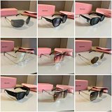 Miu Miu Logo-Embellished Sunglasses [40 styles]