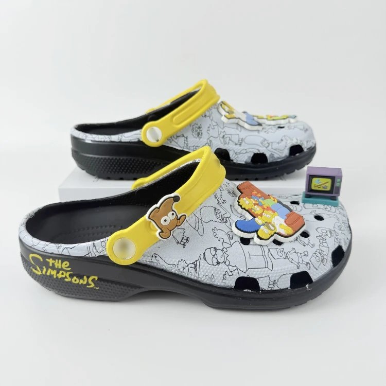 Crocs Classic Purple Green Simpsons Collaboration Clog