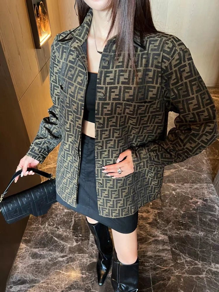 Fendi FF Logo Shirt Jacket
