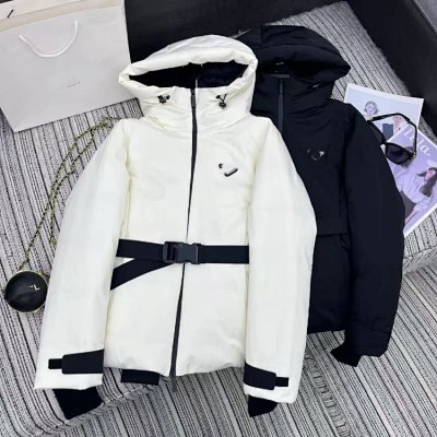 Prada Re-Nylon Belted Puffer Jacket [2 styles]