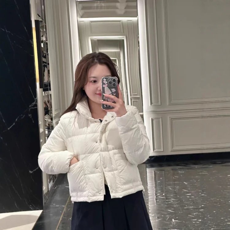 Moncler Down Jackets Quilted high-neck jacket with front patch pockets image 3