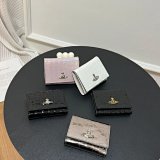 Vivienne Westwood Orb Croc-Embossed Tri-Fold Wallet [5 styles]