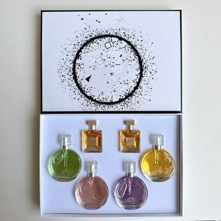 Dior Perfume Mini Gift Set — SKU-14-Chanel-style 4+2 White perfume gift box