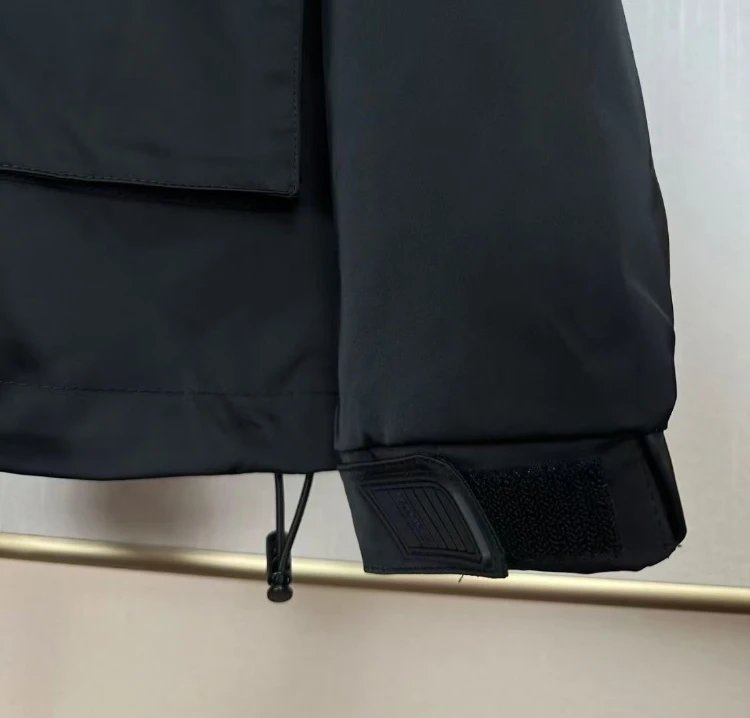 Prada Jackets Hooded zip utility jacket with triangle logo plaque image 7