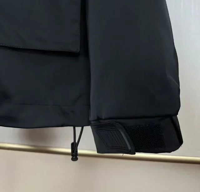 Prada Jackets Hooded zip utility jacket with triangle logo plaque product detail image 7