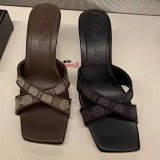 Coach Signature Cross-Strap Mule Sandals [2 styles]