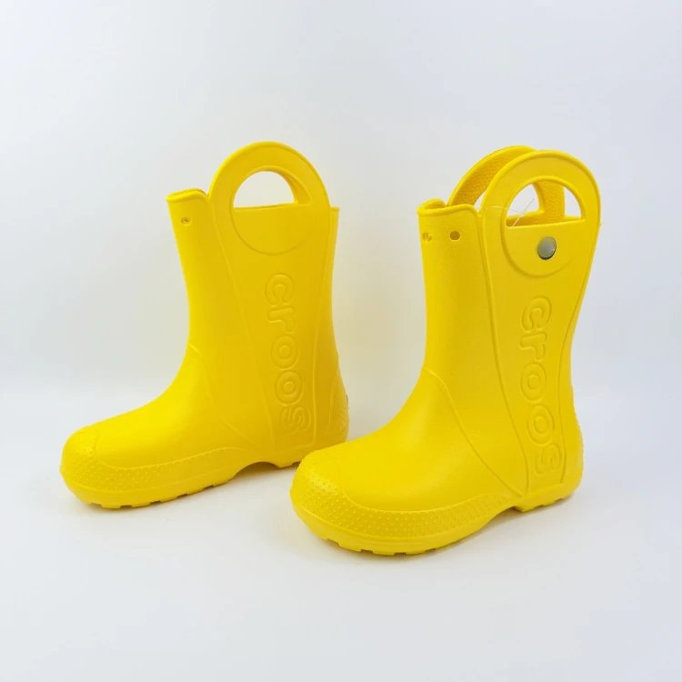 Crocs Handle It Rain Boot Pink Kids Boots - 7
