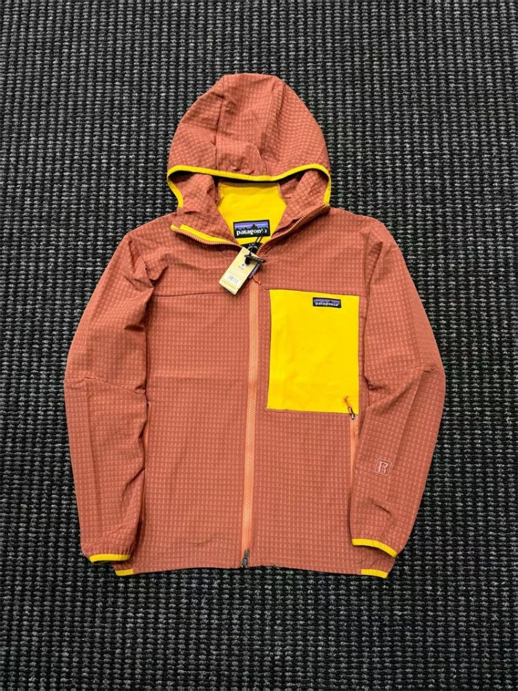 Patagonia Jackets R2 TechFace Hooded Jacket — SKU-06-Red