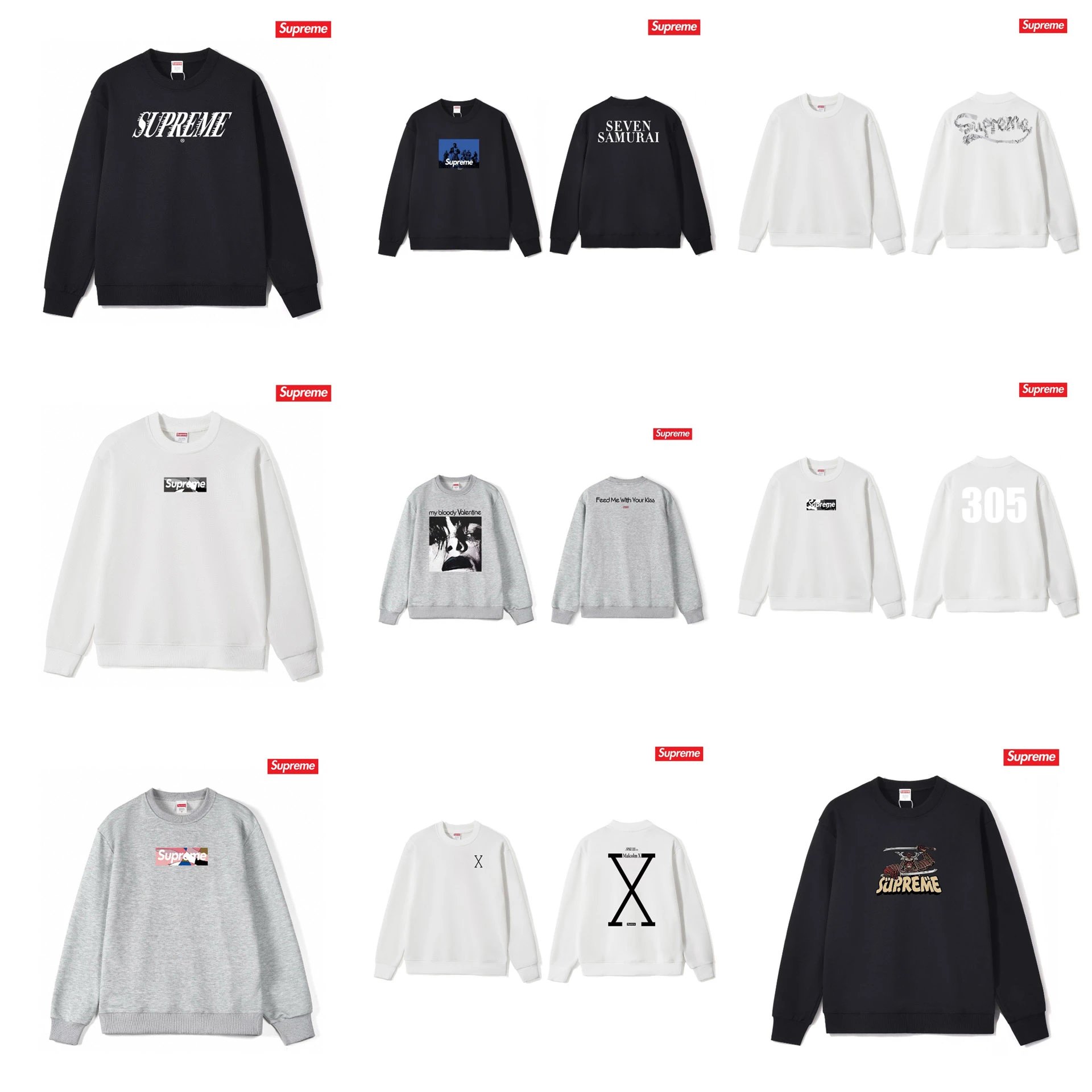 Supreme Graphic Crewneck Sweatshirt Collection