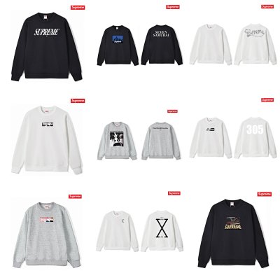 Supreme Crewneck Sweatshirts [37 styles]