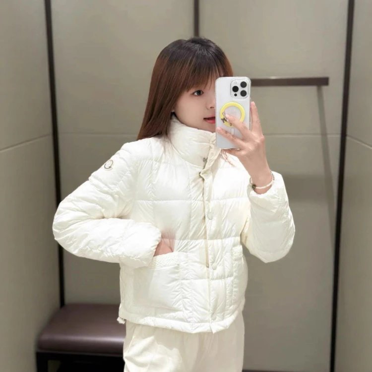 Moncler Down Jackets Quilted high-neck jacket with front patch pockets image 2