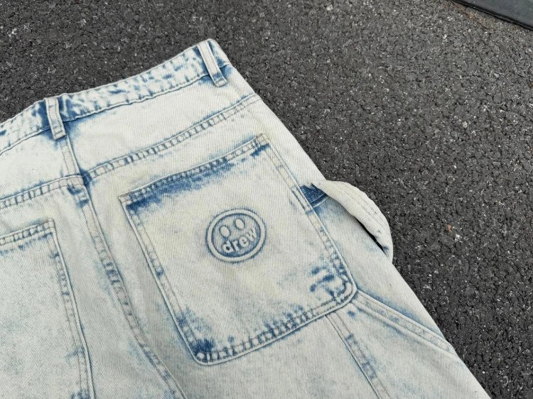 drew house Jeans Distressed wide-leg with raw hems image 5